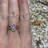 ANILLO ROUND ESMERALDA Y DIAMANTES