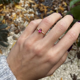 ANILLO ESTELA OVAL TOPACIO ROSA