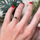 ANILLO MINI CROWN ZAFIRO Y DIAMANTES