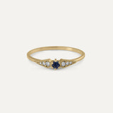 ANILLO DOBLE COMETA ZAFIRO