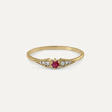 DOUBLE COMET RUBY RING
