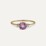 ANILLO TRES REDONDOS AMATISTA