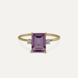 AMETHYST RECTANGLE RING