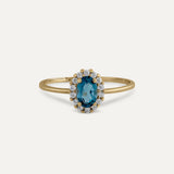 ANILLO ROSETÓN LONDON BLUE