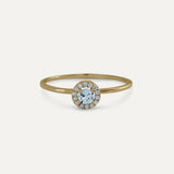 ANILLO ROUND SKY Y PIEDRA BLANCA