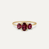 ANILLO TRIPLE OVAL RODOLITA