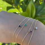 PULSERA CADENA GARRA RUBÍ
