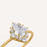 ANILLO PRINCESS PIEDRA BLANCA