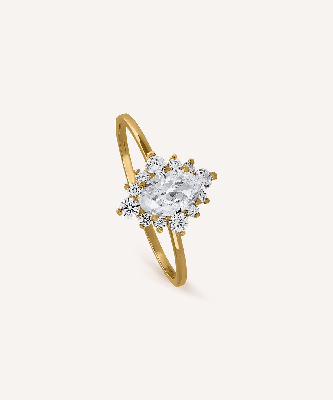 ANILLO PRINCESS PIEDRA BLANCA