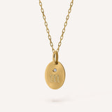 COLGANTE OVAL DIAMOND PERSONALIZADO 0.01CT