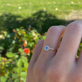 ANILLO ROUND SKY Y PIEDRA BLANCA