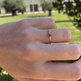 ANILLO MINI CROWN RUBÍ Y DIAMANTES