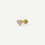 PENDIENTE CORAZÓN PAVÉ