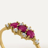 ANILLO TIARA RUBÍ