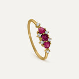 ANILLO TIARA RUBÍ