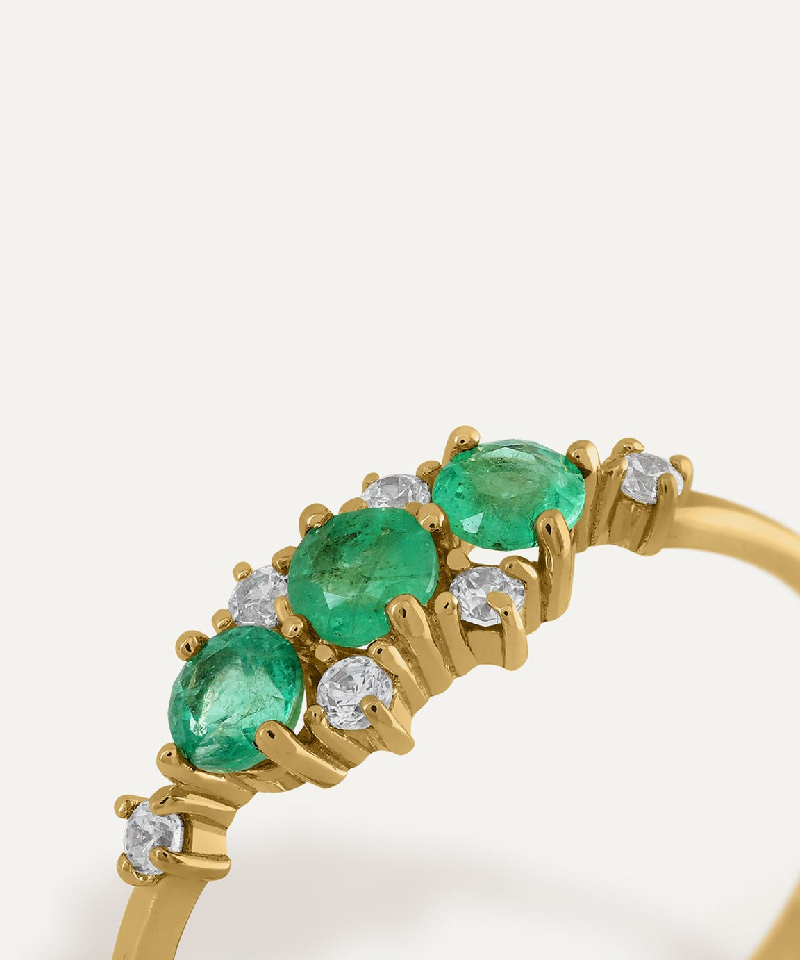 ANILLO TIARA ESMERALDA