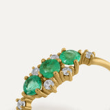 ANILLO TIARA ESMERALDA