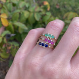 ANILLO TIARA ESMERALDA