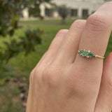 ANILLO TIARA ESMERALDA