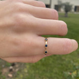 ANILLO TROIS WAVE ZAFIRO