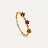 ANILLO TROIS WAVE RUBÍ