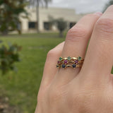 ANILLO TROIS WAVE RUBÍ