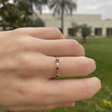 ANILLO TROIS WAVE RUBÍ