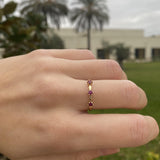 ANILLO TROIS WAVE RUBÍ