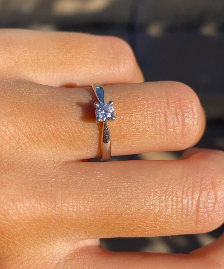 SOLITAIRE RING BIG DIAMOND 0.33CT