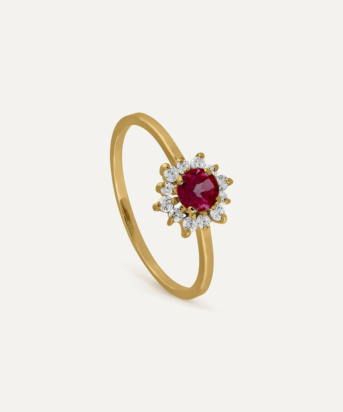ANILLO FLEUR RUBÍ