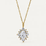 COLGANTE PRINCESS PIEDRA BLANCA