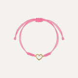 PULSERA HILO FLÚOR HEART