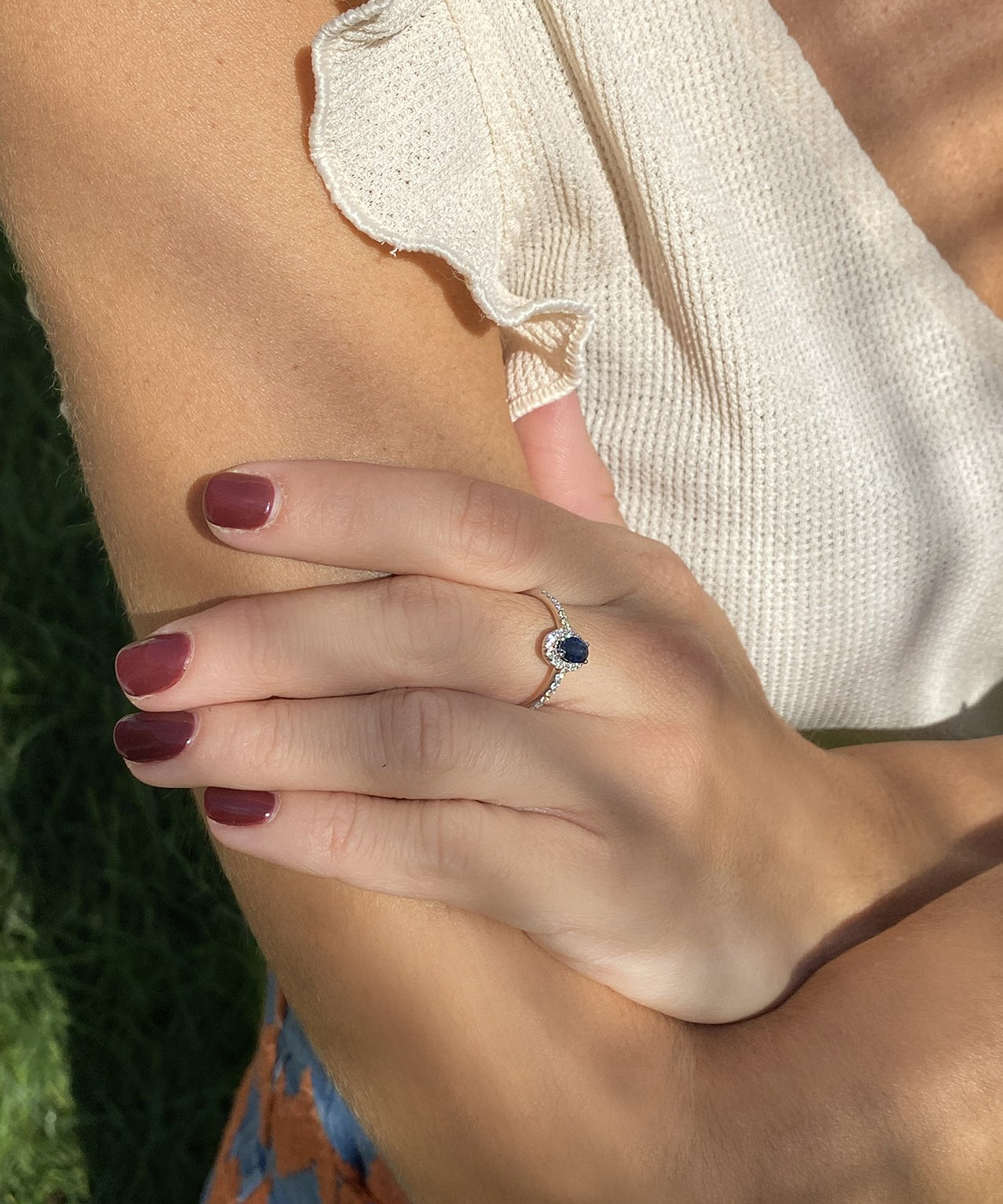 RING ROSETTE ESTELA SAPHIR