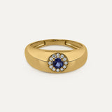 ANILLO SIGNET ROUND ZAFIRO