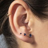 PENDIENTE GARRA ZAFIRO 2MM
