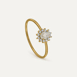 ANILLO ROSETÓN MINI PIEDRA LUNA