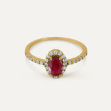 ROSACE ESTELA RUBY RING