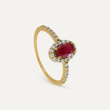 ROSACE ESTELA RUBY RING