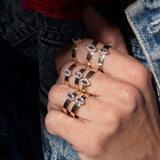 RING BAND MARQUISE AMETHYST