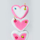 PENDIENTE ARO CORAZÓN ESMALTE KIDS