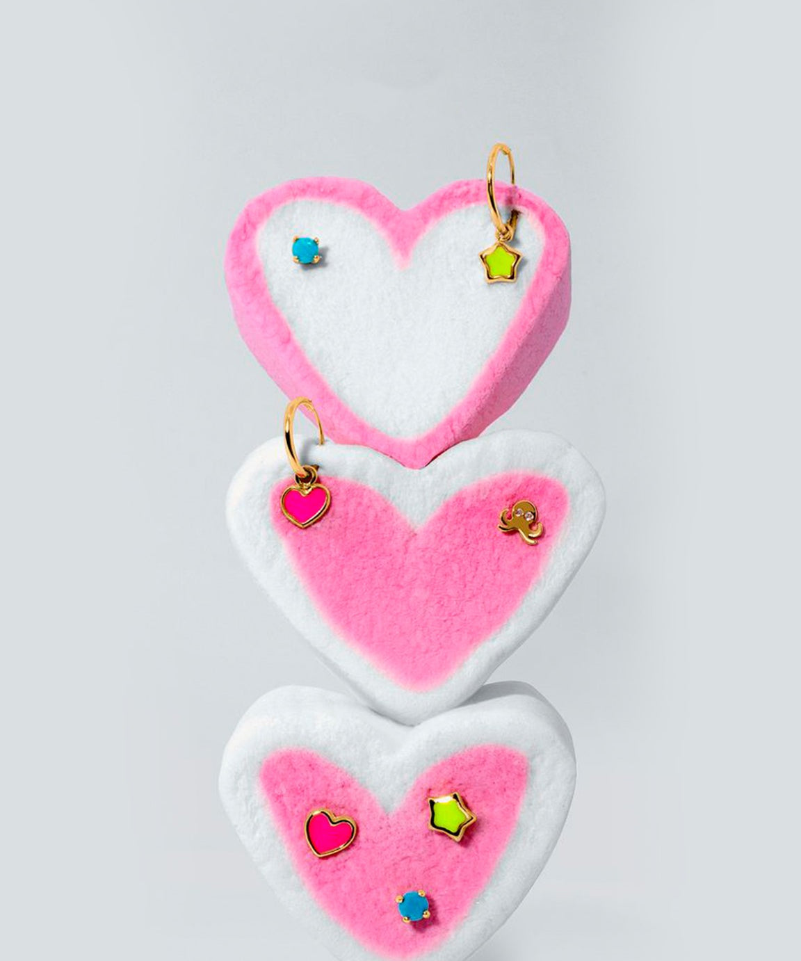 PENDIENTE ARO ESTRELLA ESMALTE KIDS