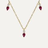 MARTE RHODOLITE NECKLACE