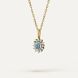 ANHÄNGER ROSETTE MINI SKY-TOPAS