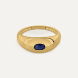 ANILLO SIGNET OVAL ZAFIRO