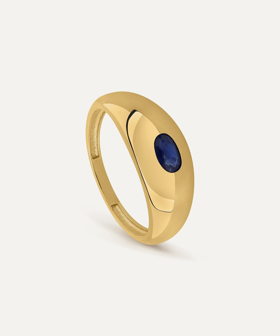 ANILLO SIGNET OVAL ZAFIRO