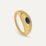 ANILLO SIGNET OVAL ZAFIRO
