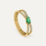 ANILLO SUPERNOVA ESMERALDA