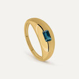 SIGNET RING BARRETTA LONDON BLUE