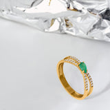 ANILLO SUPERNOVA ESMERALDA