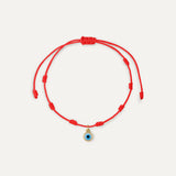 PULSERA HILO OJO TURCO DE SIETE NUDOS